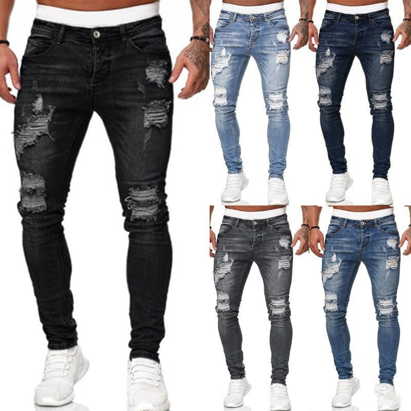 Hole-Worn White Cowboy Pants