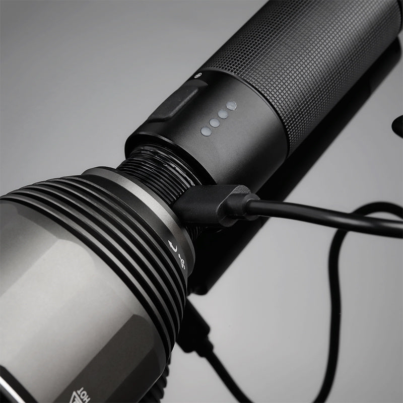 Outdoor Strong Flashlight - 2000 Lumens Rechargeable Super Bright Flashlight