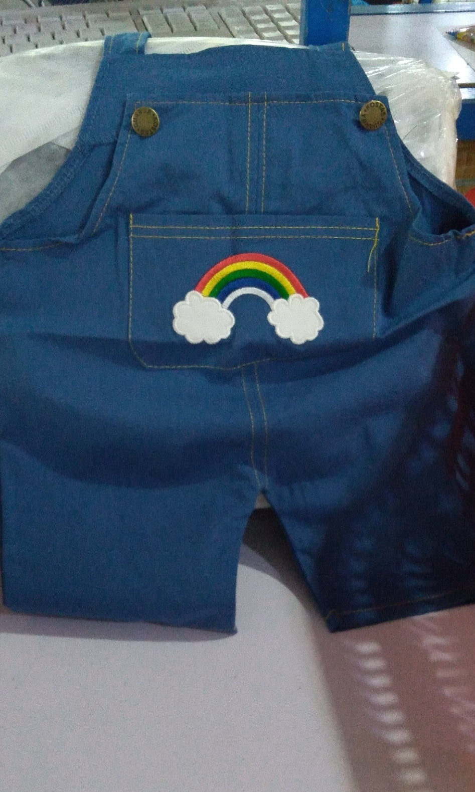 Rainbow Design Romper Pants and Top - Boys and Girls Baby Kids clothing Set