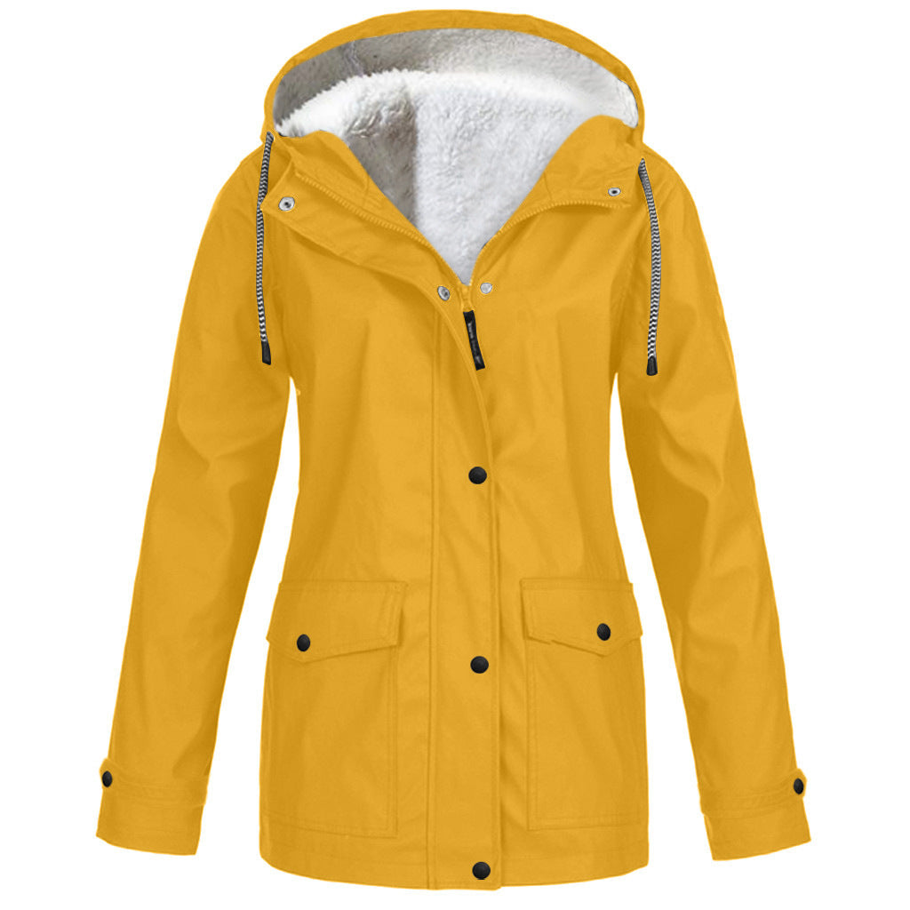 Fleece Outdoor Mountaineering Hooded Winter Outwear Coat