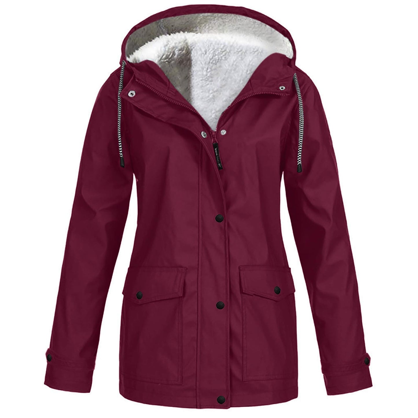 Fleece Outdoor Mountaineering Hooded Winter Outwear Coat