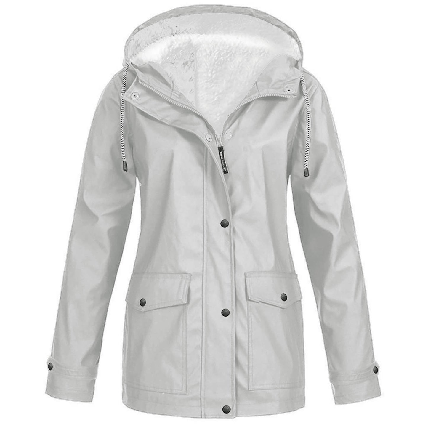 Fleece Outdoor Mountaineering Hooded Winter Outwear Coat