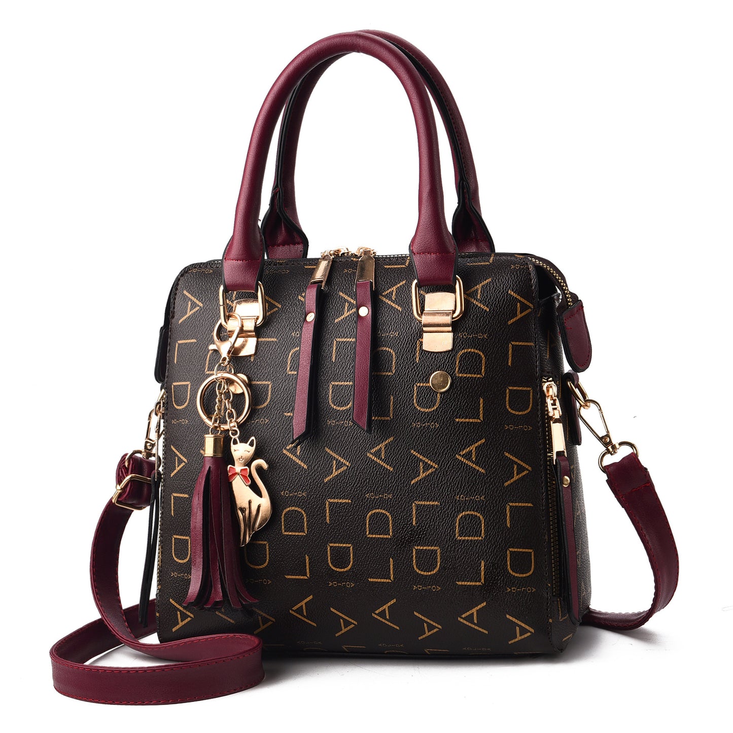 Women's Bag Leisure Shoulder Bag - Large Capacity Leather Handbag Cross Bag