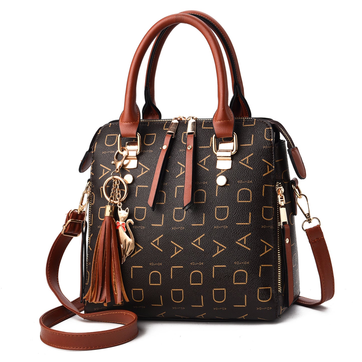 Women's Bag Leisure Shoulder Bag - Large Capacity Leather Handbag Cross Bag