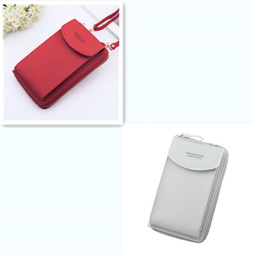 Mobile Phone Bag Zipper - Women Diagonal Bag