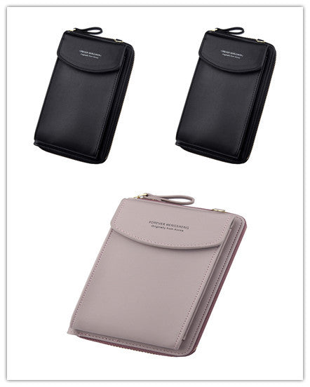 Mobile Phone Bag Zipper - Women Diagonal Bag