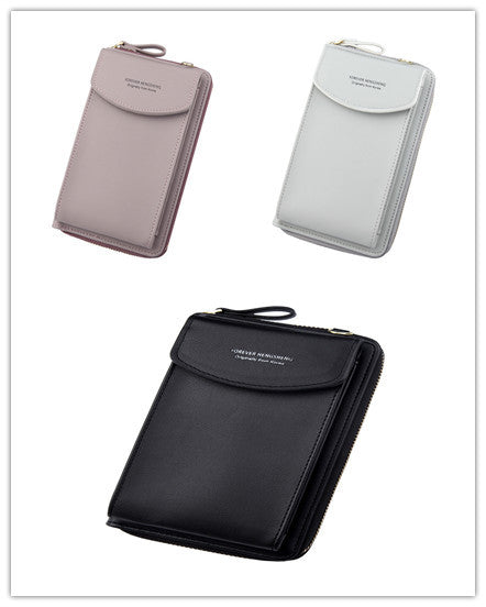 Mobile Phone Bag Zipper - Women Diagonal Bag