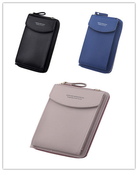 Mobile Phone Bag Zipper - Women Diagonal Bag