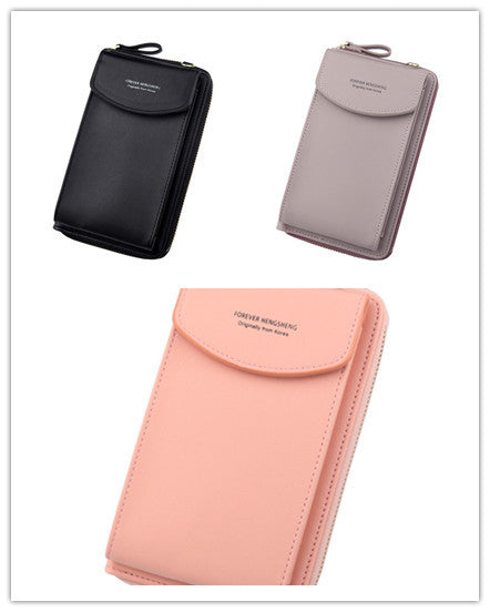Mobile Phone Bag Zipper - Women Diagonal Bag