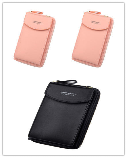 Mobile Phone Bag Zipper - Women Diagonal Bag