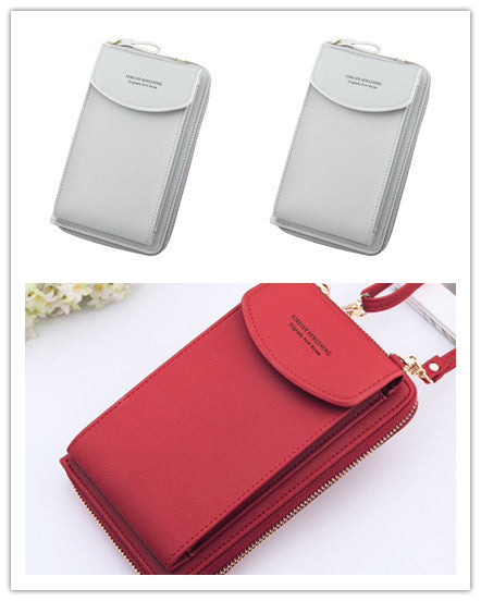 Mobile Phone Bag Zipper - Women Diagonal Bag