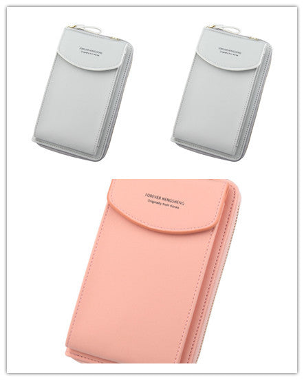 Mobile Phone Bag Zipper - Women Diagonal Bag