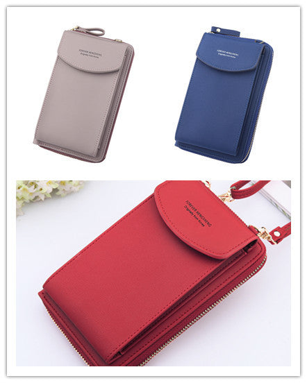 Mobile Phone Bag Zipper - Women Diagonal Bag