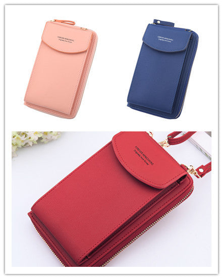 Mobile Phone Bag Zipper - Women Diagonal Bag