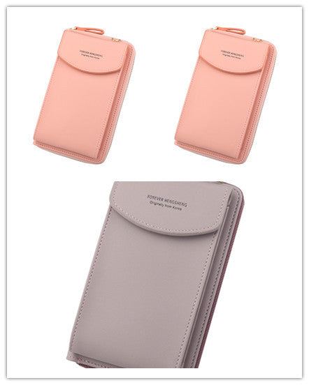 Mobile Phone Bag Zipper - Women Diagonal Bag