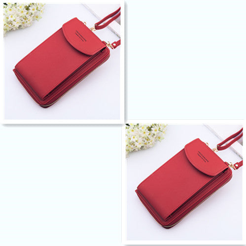 Mobile Phone Bag Zipper - Women Diagonal Bag