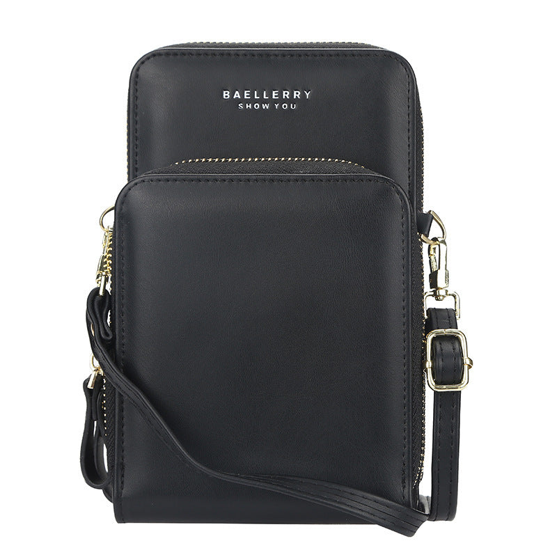 Large Capacity Crossbody Shoulder Bags For Women  - Fashion Zipper Mobile Phone Bag