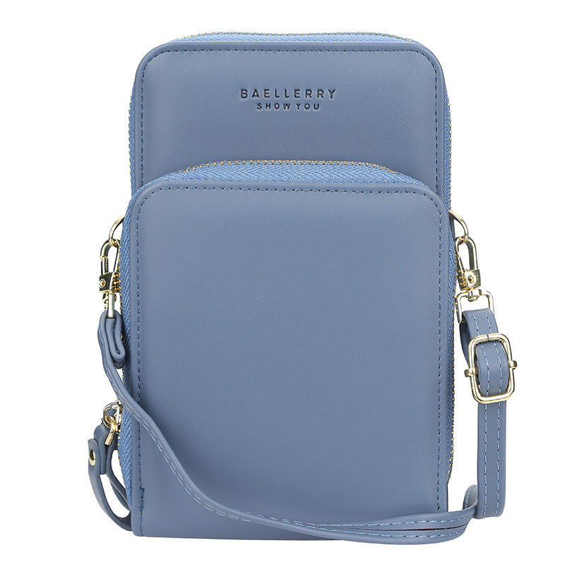 Large Capacity Crossbody Shoulder Bags For Women  - Fashion Zipper Mobile Phone Bag