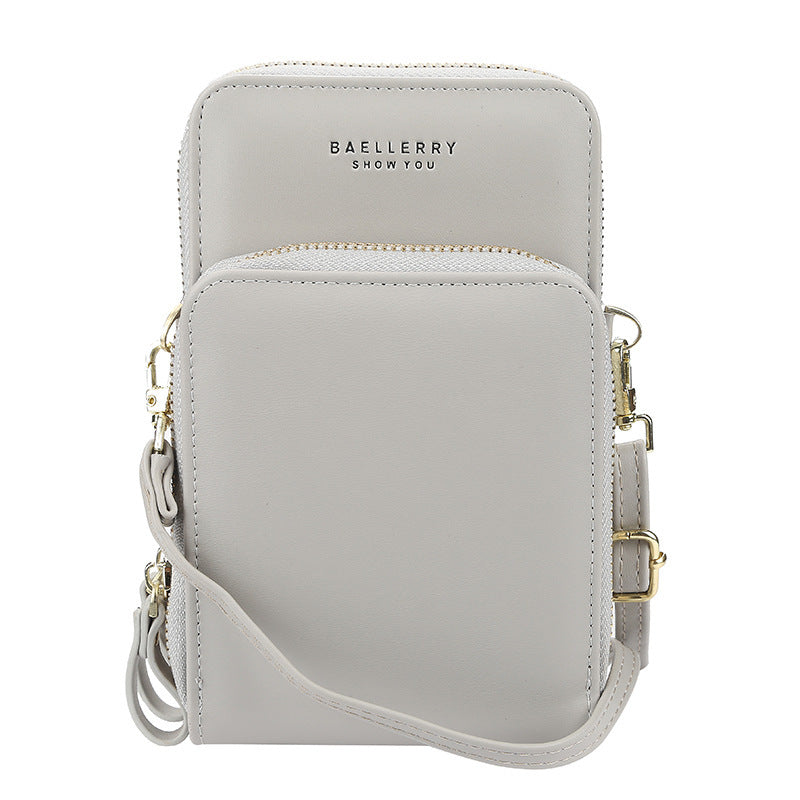 Large Capacity Crossbody Shoulder Bags For Women  - Fashion Zipper Mobile Phone Bag
