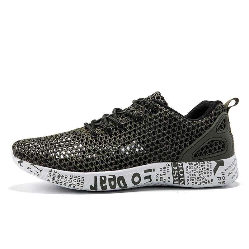 Casual Men's Shoes - Breathable Sneakers Match Hollow Lace Board Shoes