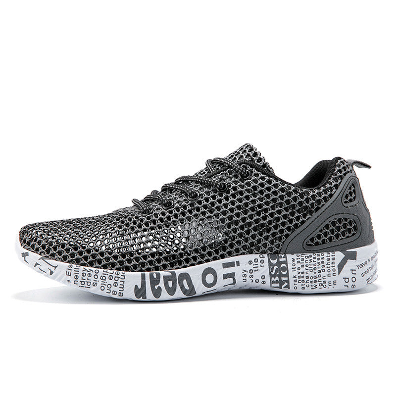 Casual Men's Shoes - Breathable Sneakers Match Hollow Lace Board Shoes