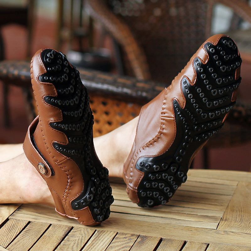 Casual Leather Shoes - Korean Fashion Shoes for Men