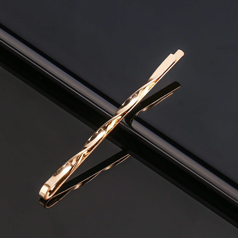 Hollow Word Clip Hair Accessories – Glossy Geometric Metal Hair Clip