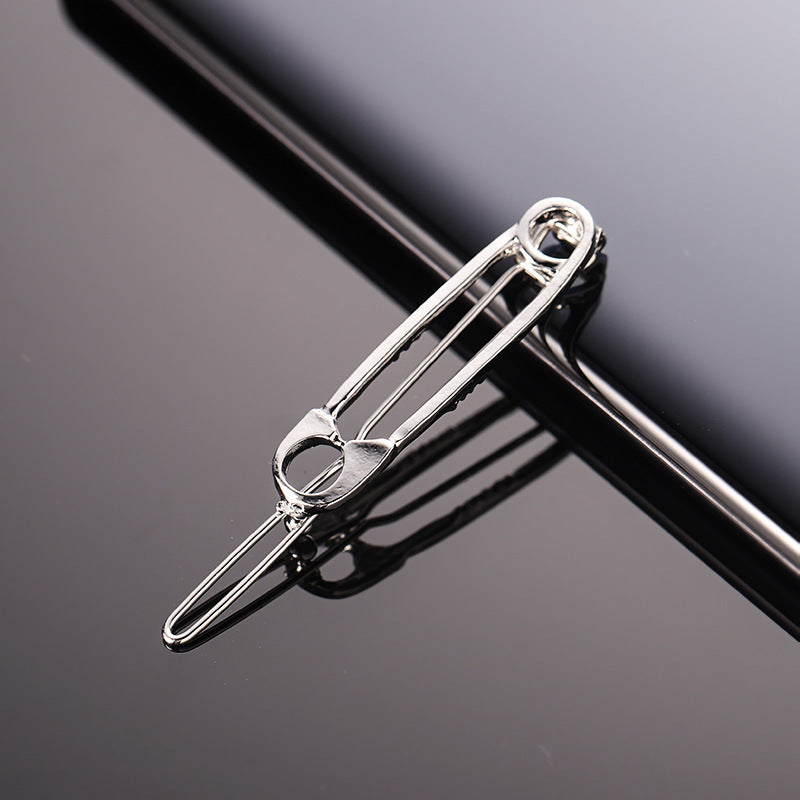 Hollow Word Clip Hair Accessories – Glossy Geometric Metal Hair Clip
