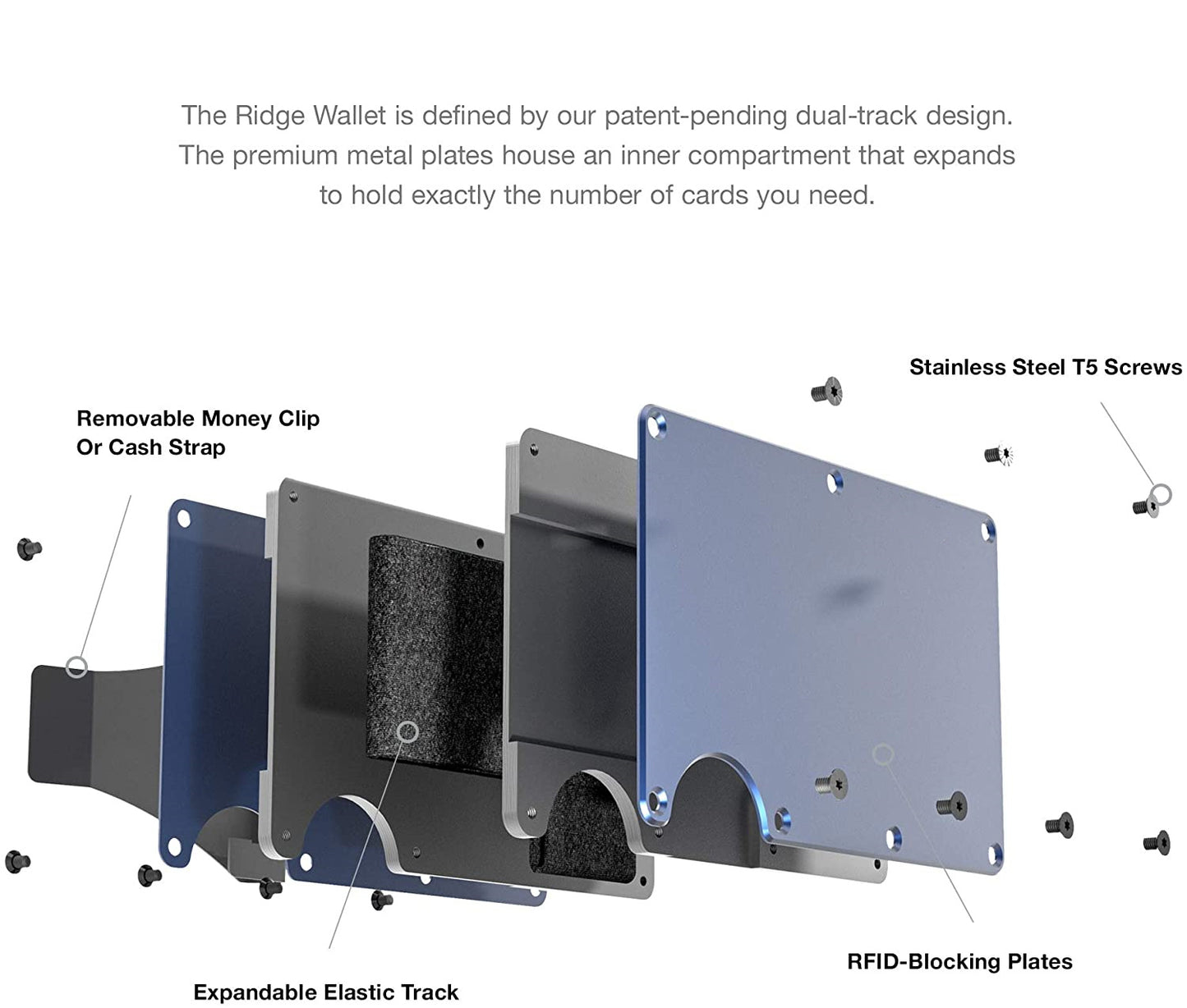 Slim Money Clip Wallet - ID Credit Card Holder
