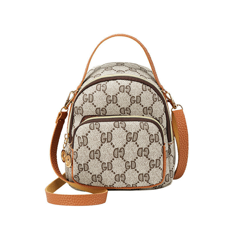 Personality Bags - Casual Plaid Backpack Portable