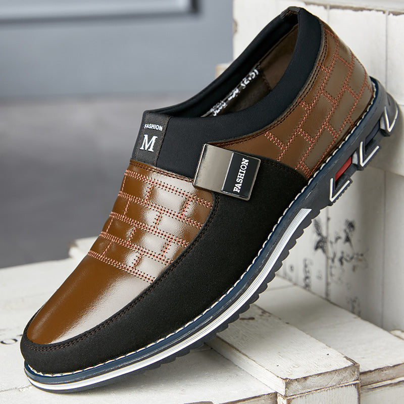 Large Size Leather Shoes - Men's New Casual Leather Shoes