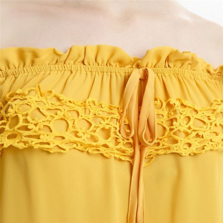Off Shoulder Long Sleeve Top  - Summer Retro Shirt