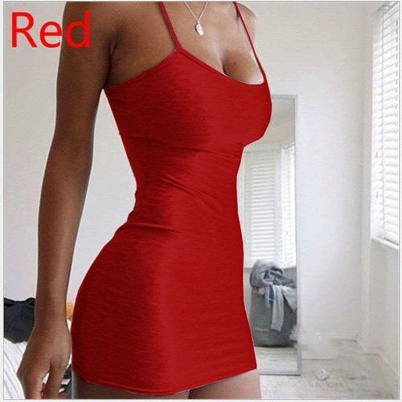 Sexy Hanging Neck Tight-fitting Dress
