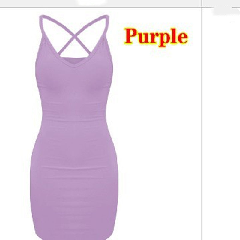 Sexy Hanging Neck Tight-fitting Dress