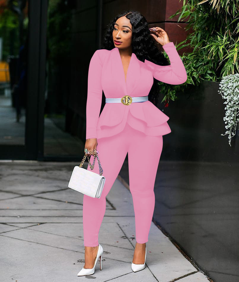 Stylish 2 Piece Suit & Pant - Jacket and Trouser Set