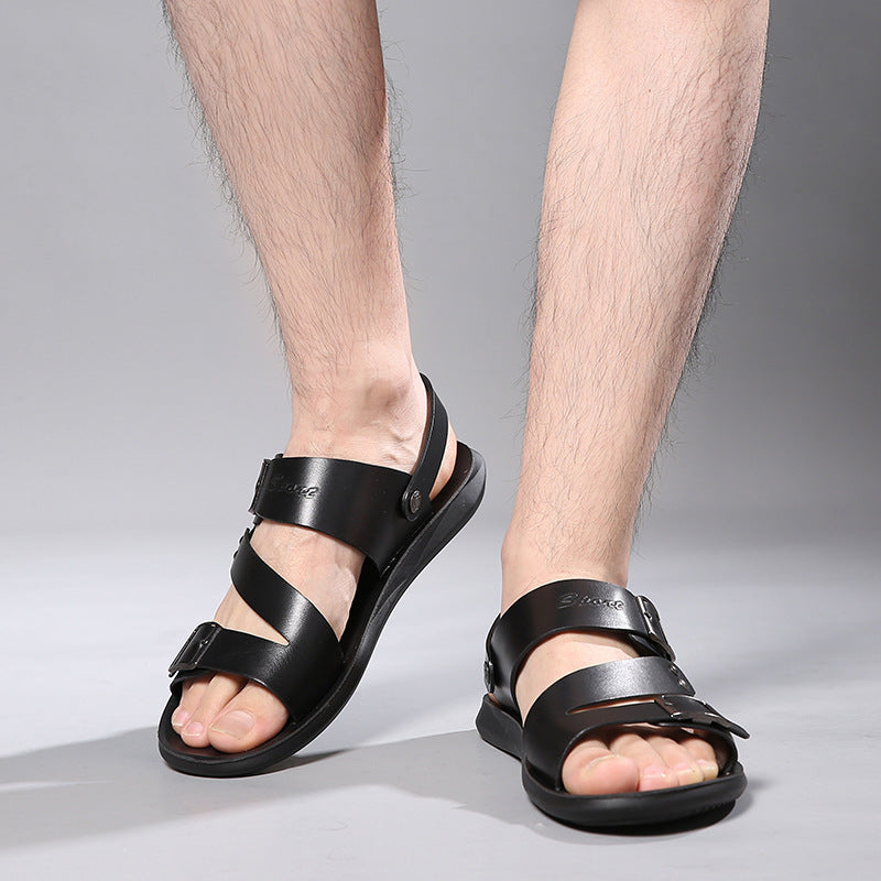 Sandals - Men's Casual Comfortable Barefoot Buckle Shoes