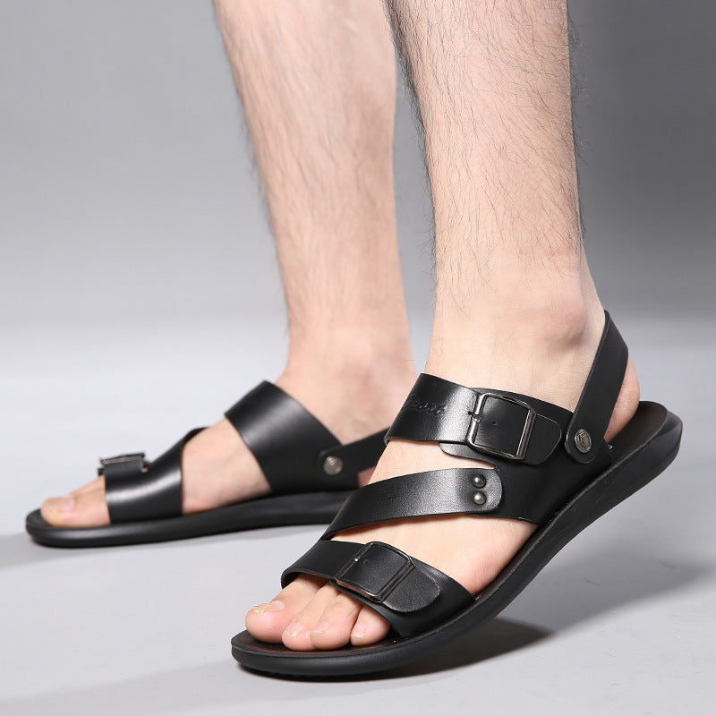 Sandals - Men's Casual Comfortable Barefoot Buckle Shoes