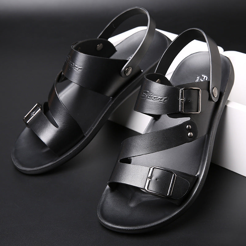 Sandals - Men's Casual Comfortable Barefoot Buckle Shoes
