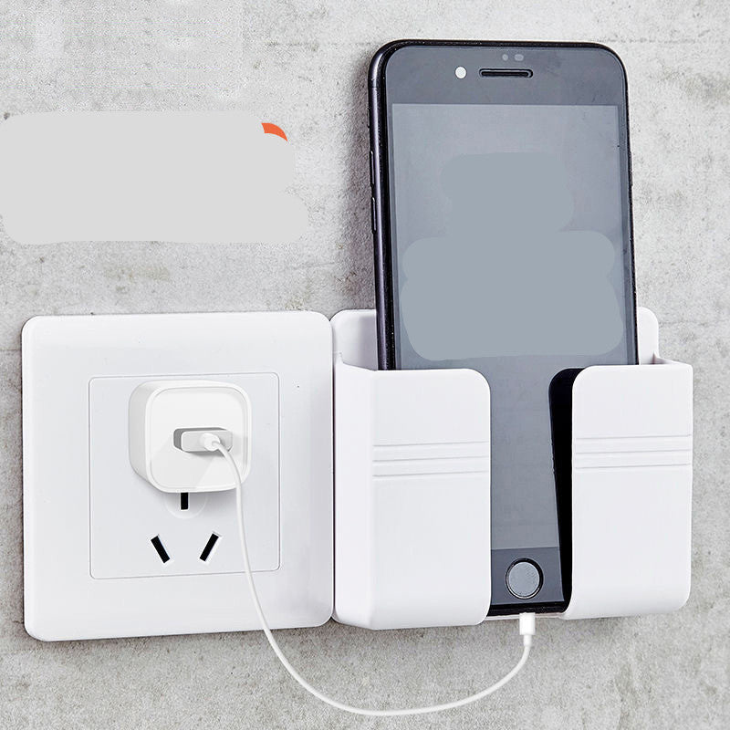 Mobile Phone Charging Storage Rack - Punch-free Sticky Storage Box
