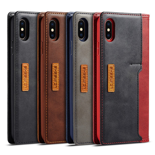 Wallet Leather Case - Creative Retro Card Protective Cover