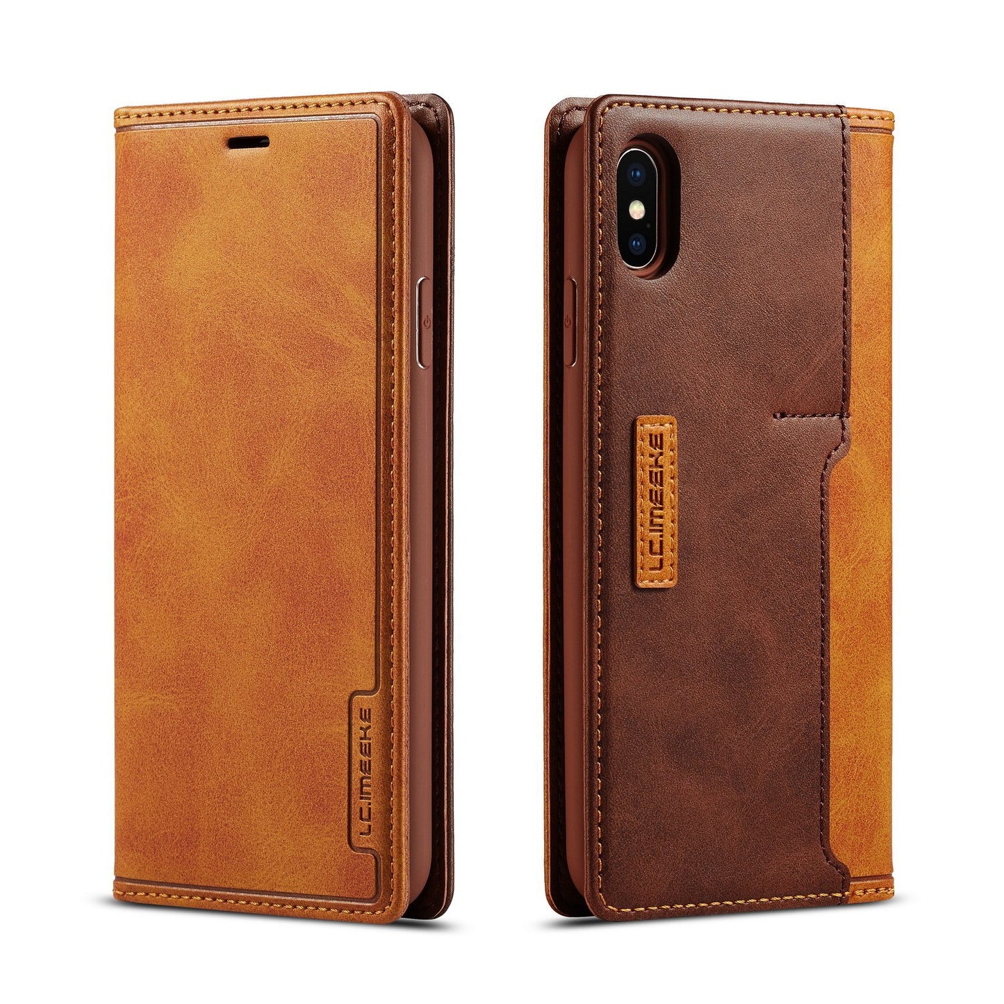 Wallet Leather Case - Creative Retro Card Protective Cover