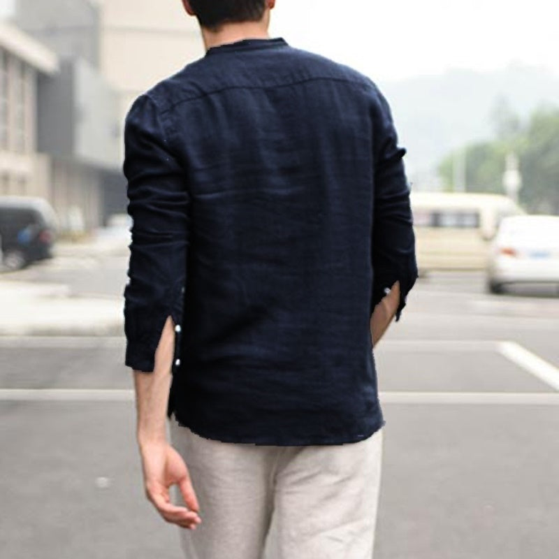 Plaid Collar Tops - Men's Shirts