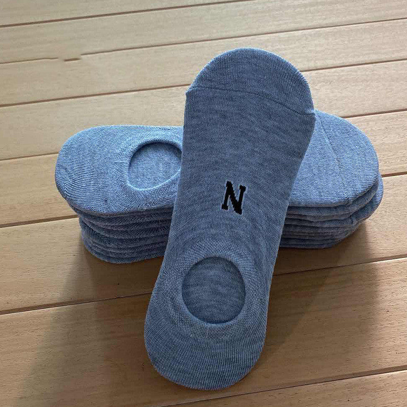 Solid Color Boat Socks - Spring Invisible Socks Socks Socks Net Red Men'S Socks