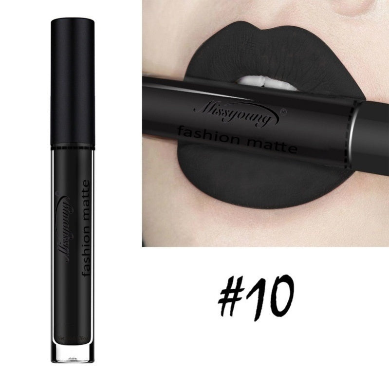 Liquid Glossy Lipstick - Non-Stick Cup Matte Makeup