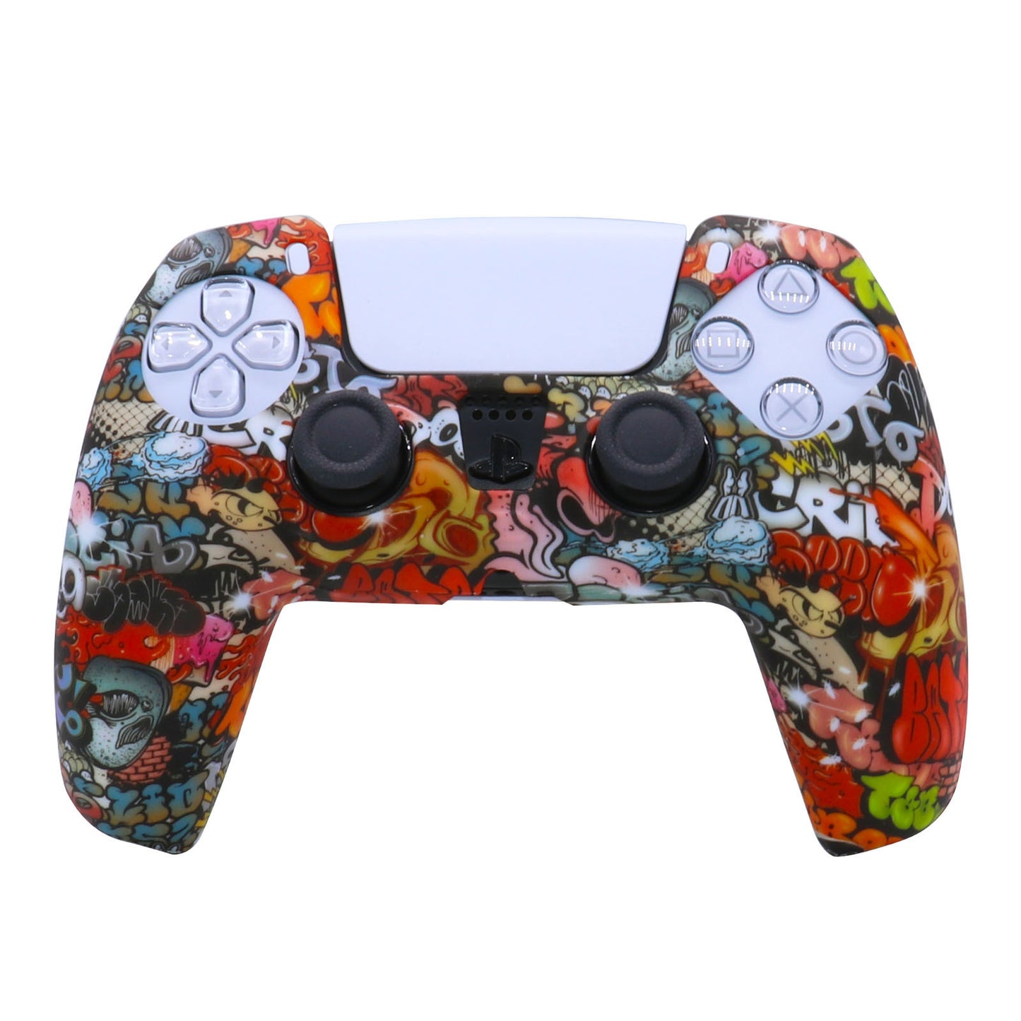 PS5 Protective Silicone Skin Case - DualSense Wireless Controller Thumb Grips Gel Rubber Cover - JumoShop