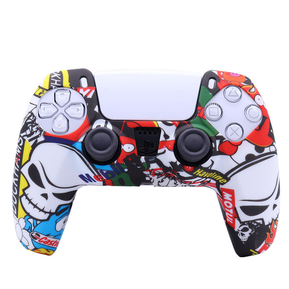PS5 Protective Silicone Skin Case - DualSense Wireless Controller Thumb Grips Gel Rubber Cover - JumoShop