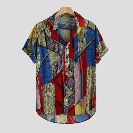 Hawaii Shirts - Men Hip Hop Printing Shirts