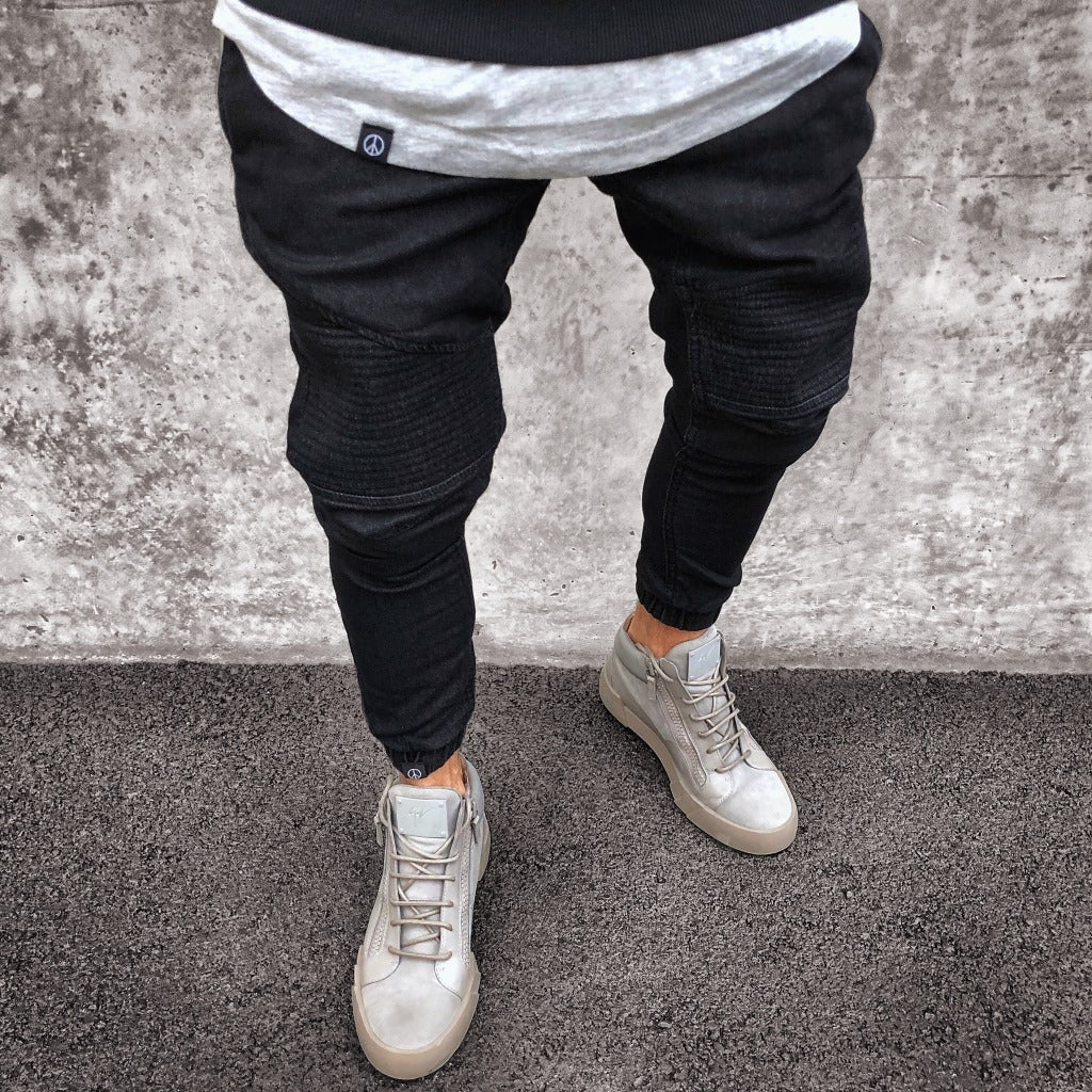 Men's Jeans - Men's Explosive Fashion Light Blue Skinny Jeans