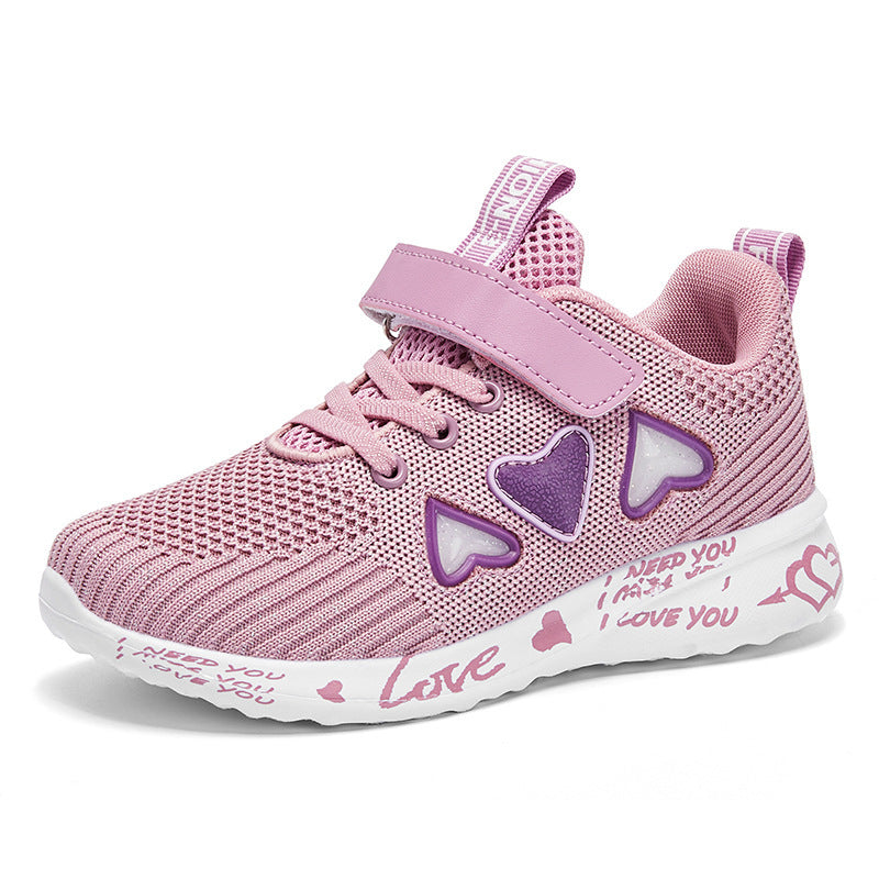 Casual Light Mesh Sneakers - Summer Children Fashion Tenis Cute Sport Cartoon Female Running Sock Footwear
