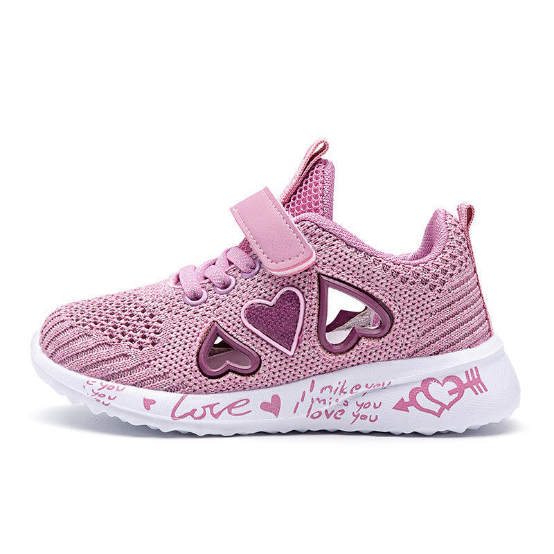 Casual Light Mesh Sneakers - Summer Children Fashion Tenis Cute Sport Cartoon Female Running Sock Footwear